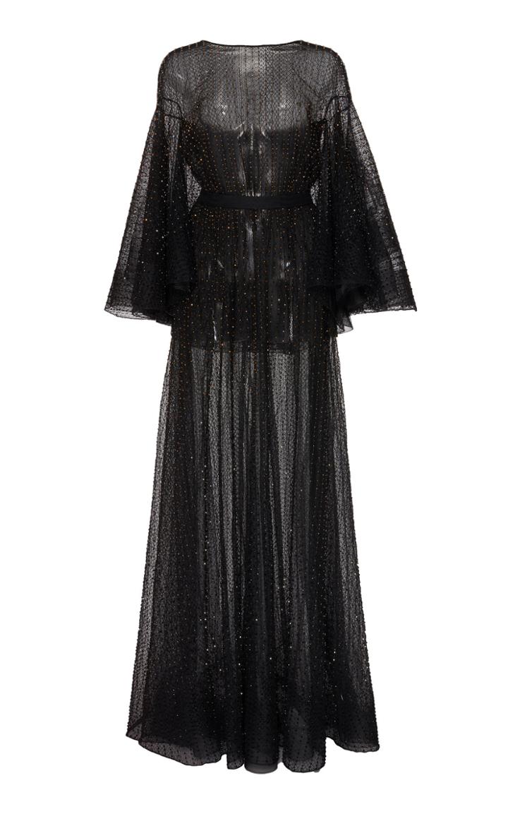 Ralph & Russo Embroidered Bell Sleeve Evening Gown