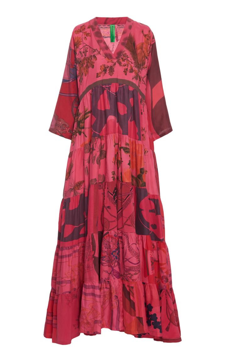 Moda Operandi Rianna + Nina Exclusive One Of A Kind Dyed Volant Dress
