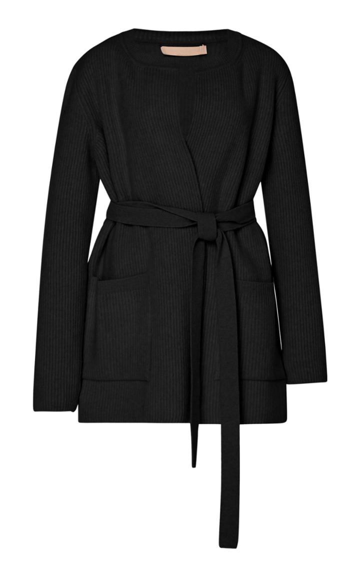 Brock Collection Pianista Belted Wool Cashmere Cardigan