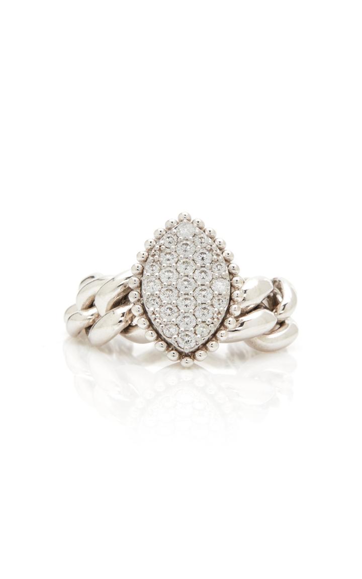 Botier Chain Me Up 18k White Gold Diamond Ring