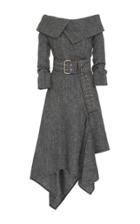 Monse Belted Herringbone Dress