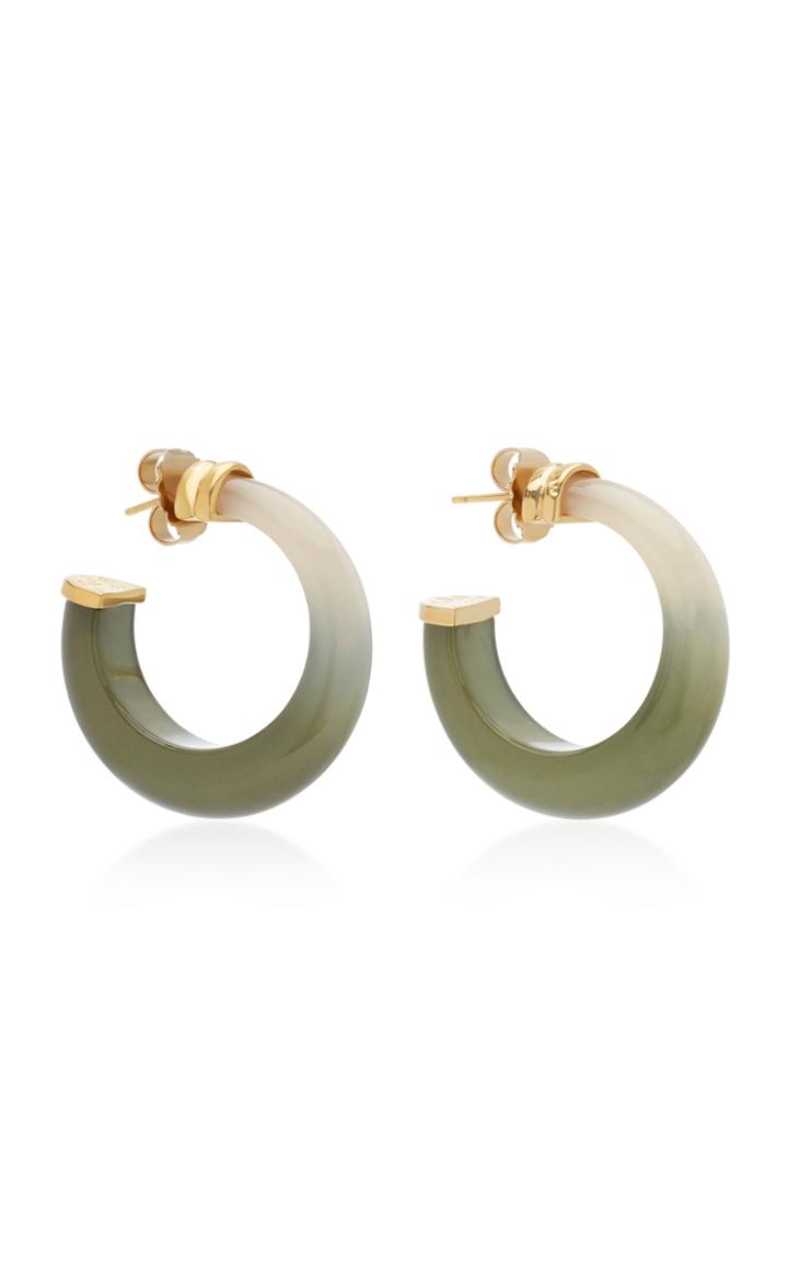 Gas Bijoux Abalone Ombr Acetate Hoop Earrings