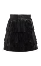 Alexis Briana Pleated Tiered Mini Skirt