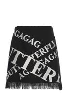 Andrew Gn Printed Fringe Mini Skirt