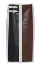 Jil Sander Larissa Color-block Wool-blend Skirt