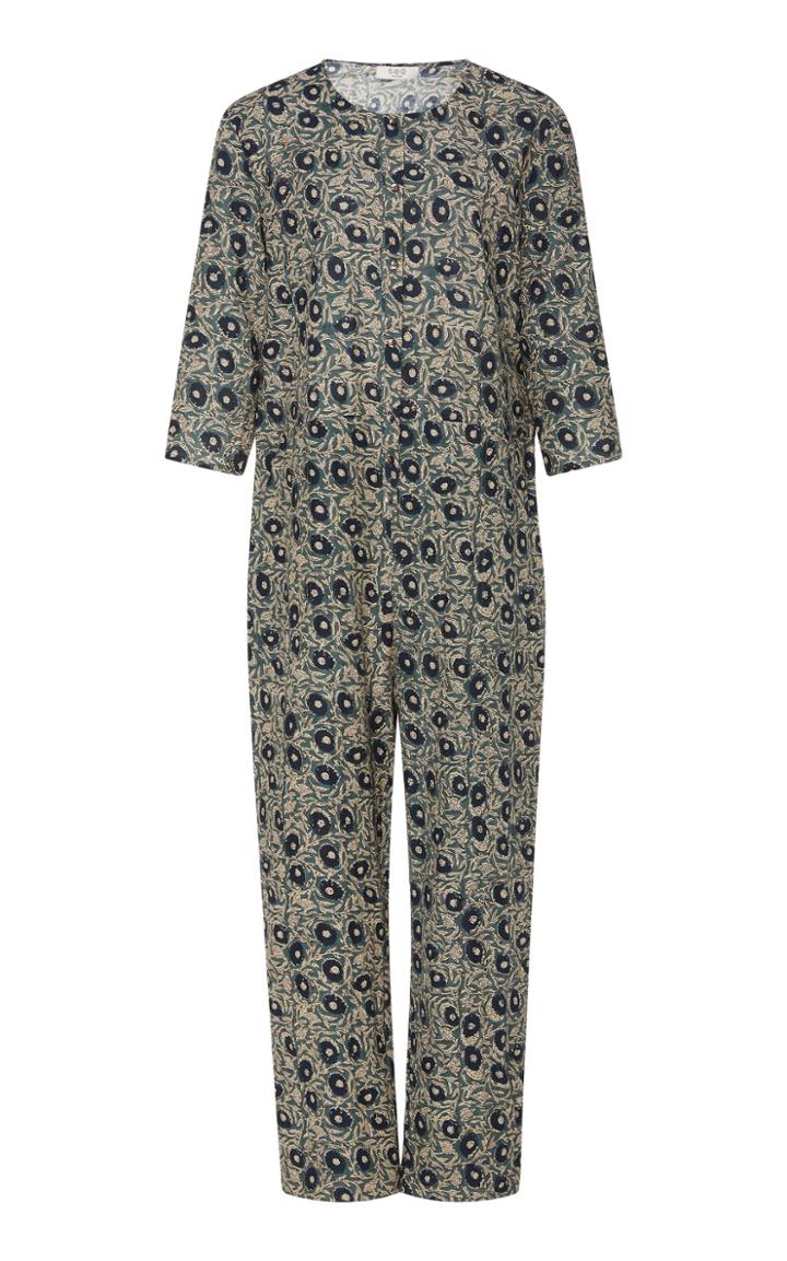Sea Lucia Floral-print Cotton-poplin Jumpsuit