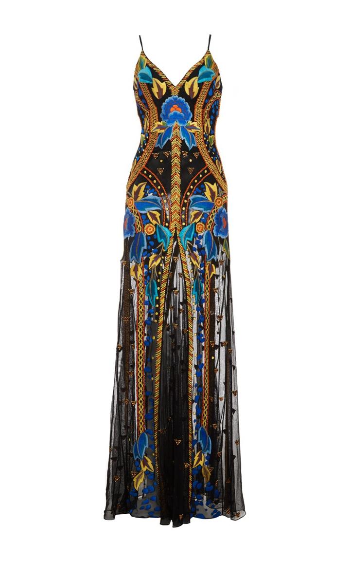 Temperley London Long Strappy Flutura Dress