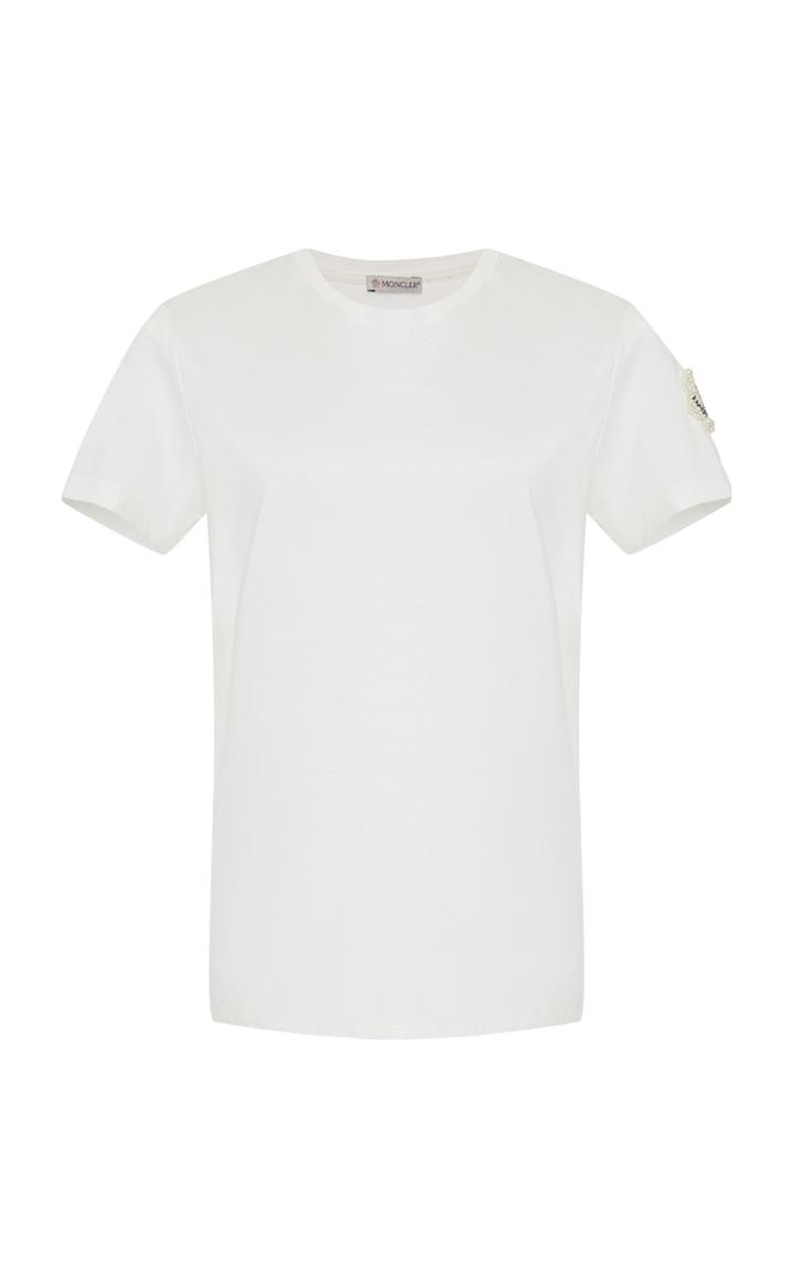 Moncler Genius + Simone Rocha Embellished Cotton-jersey T-shirt