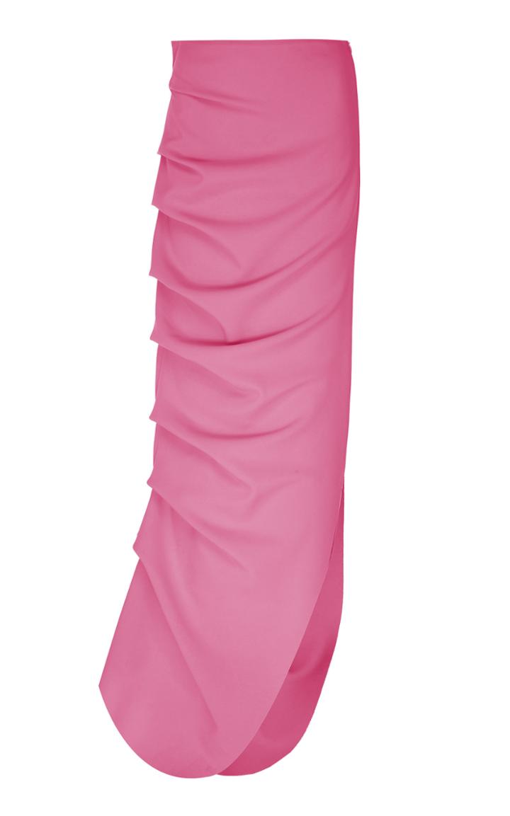 A.w.a.k.e. Mode Ruched Asymetric Maxi Skirt