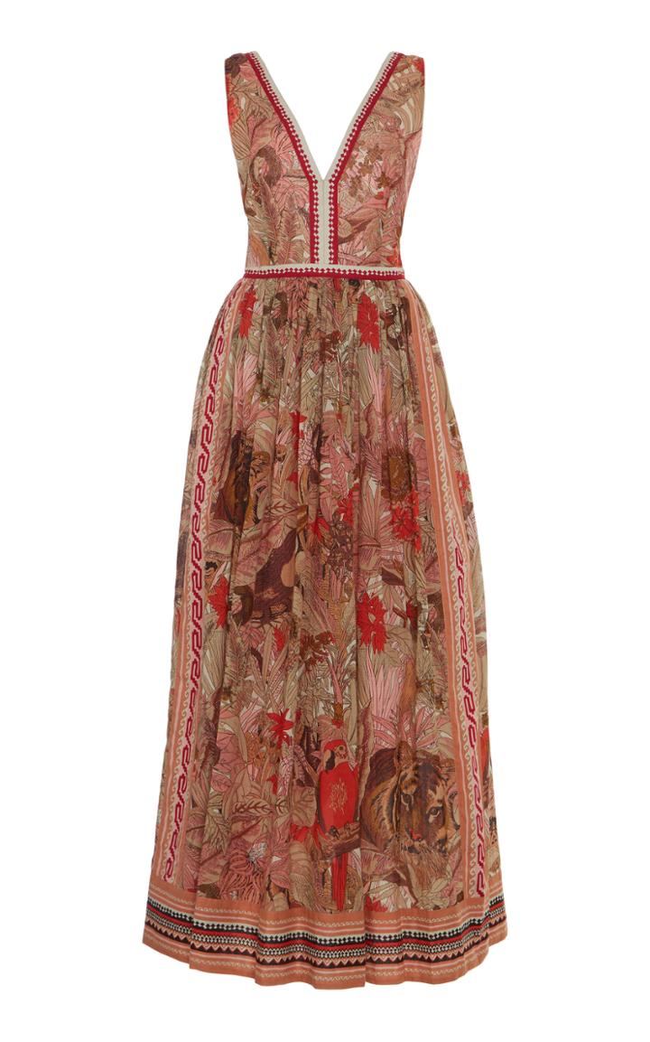 Le Sirenuse Positano Sophia Long Ranthambore Tiger Dress
