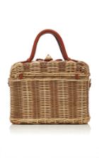 Ulla Johnson Priska Wicker Lunch Box Bag