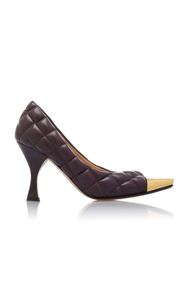 Bottega Veneta Dream Quilted Leather Cap-toe Pumps