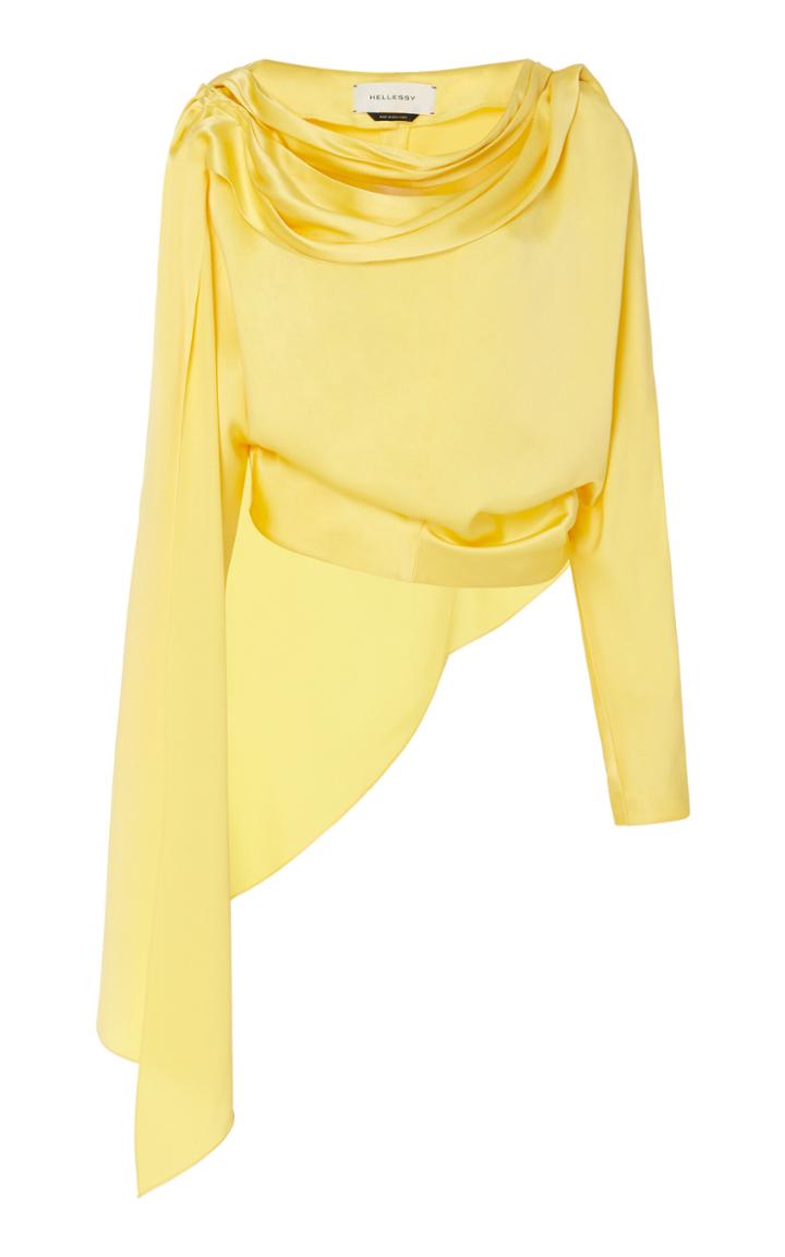 Moda Operandi Hellessy Lake Assymetric Draped Top Size: 0