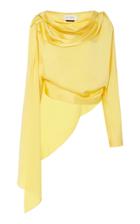 Moda Operandi Hellessy Lake Assymetric Draped Top Size: 0