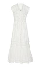 Alexis Palmer Semi-sheer Cotton-blend Dress