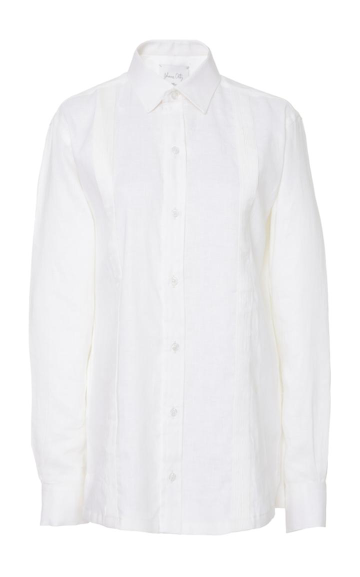 Johanna Ortiz Tahiti Linen-poplin Shirt