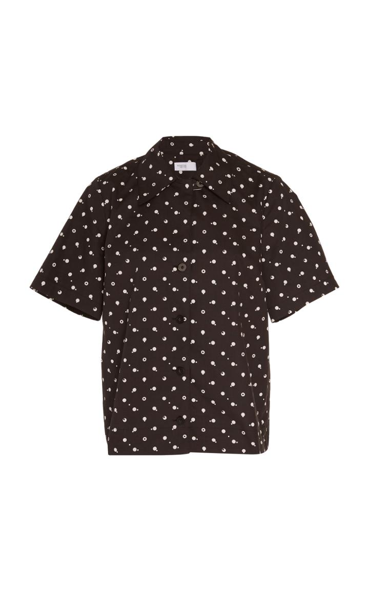 Rosetta Getty Polka-dot Cotton Button-down Shirt