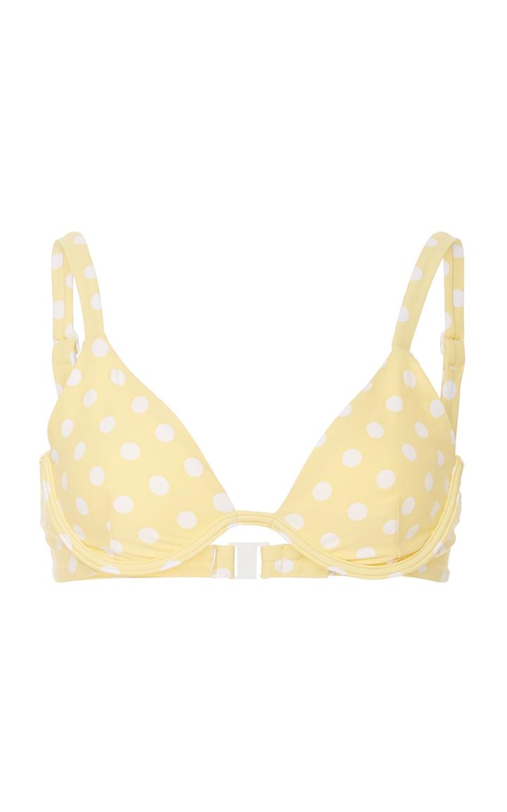 Onia Anna Polka-dot Bikini Top