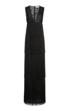 Moda Operandi Michael Kors Collection Fringed Sequined Tulle Gown