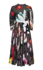 Prada Floral Pleated Midi Dress