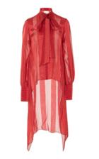 Alexis Fidelis Pussy Bow Geo-print Silk Top