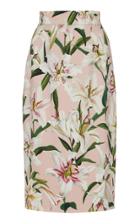 Dolce & Gabbana Floral-print Stretch-crepe Midi Skirt