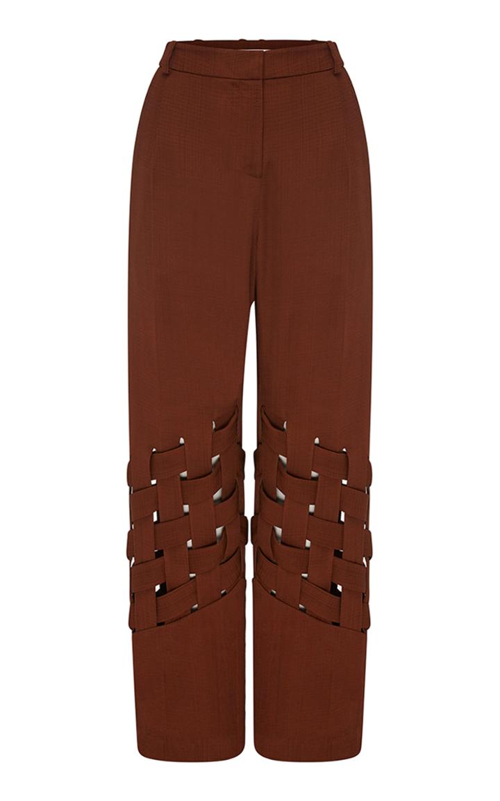 Christopher Esber Elongated Basket Weave Trouser