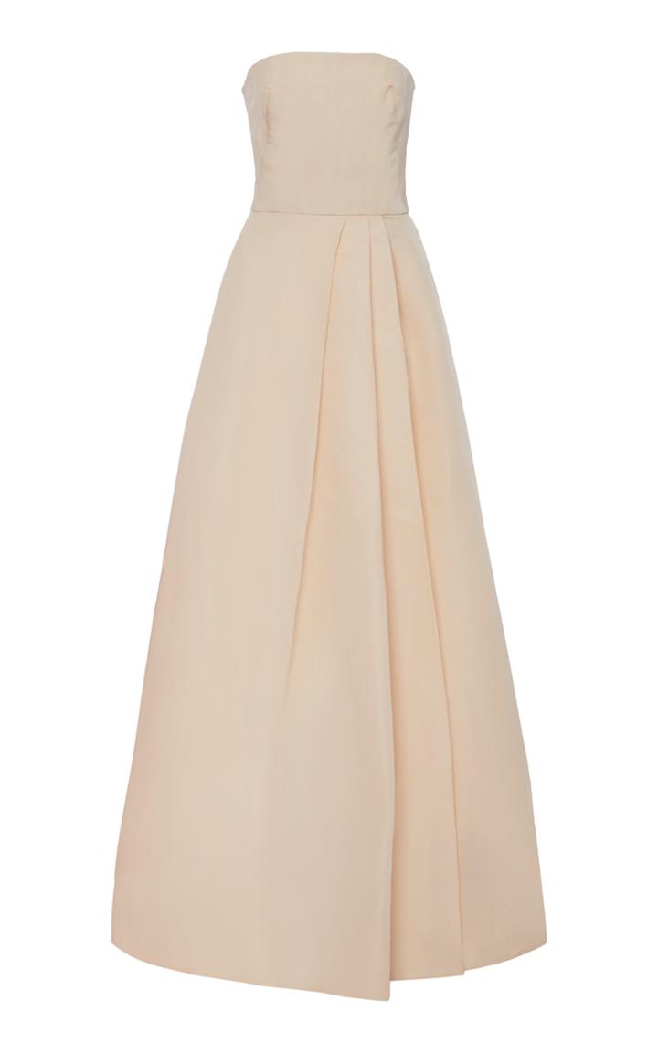 Moda Operandi Monique Lhuillier Silk-faille Strapless Gown Size: 14