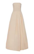 Moda Operandi Monique Lhuillier Silk-faille Strapless Gown Size: 14
