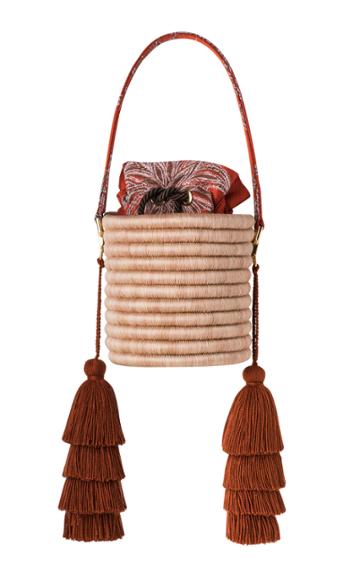 Maison Alma M'o Exclusive Hojarasca Naranja Bucket Bag
