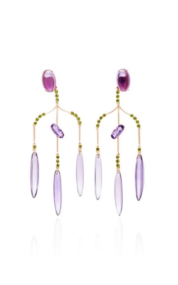 Joana Salazar Contrast Chandelier Earrings
