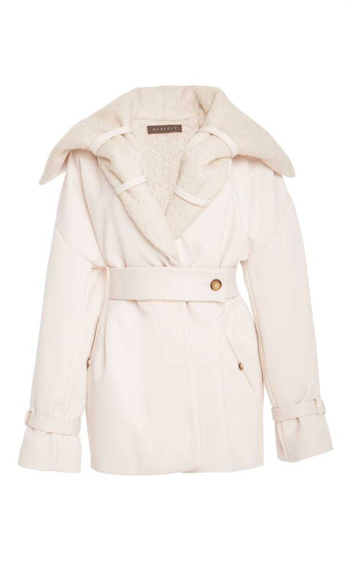Hensely Wide Collar Blouson Coat