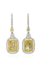 Martin Katz 18k White And Yellow Gold Diamond Earrings
