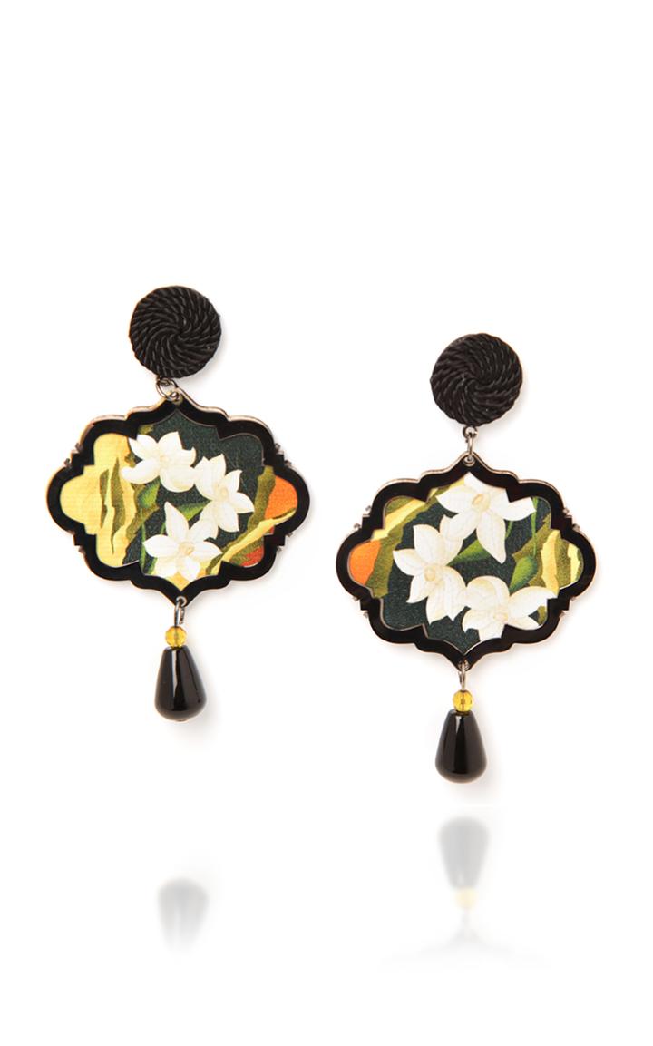 Anna E Alex Marco Polo Lotus Flower Earrings