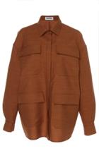 Partow Clay Wool-silk Shirt