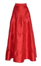 Huishan Zhang Reneta Silk Satin High Waist Skirt