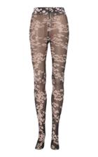 Paco Rabanne Floral-patterned Tights