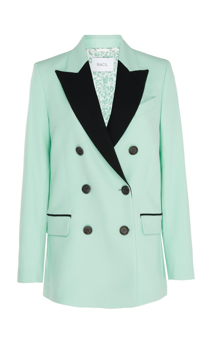 Racil Cambridge Virgin Wool Double Breasted Blazer