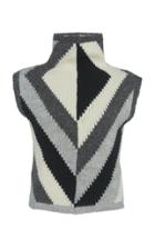 Giambattista Valli Wool And Alpaca-blend Chevron Turtleneck