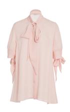 Naeem Khan Pussy Bow Silk-chiffon Blouse