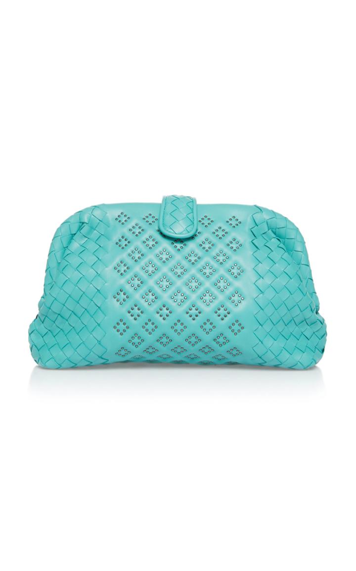 Bottega Veneta Lauren Microstud Leather Clutch