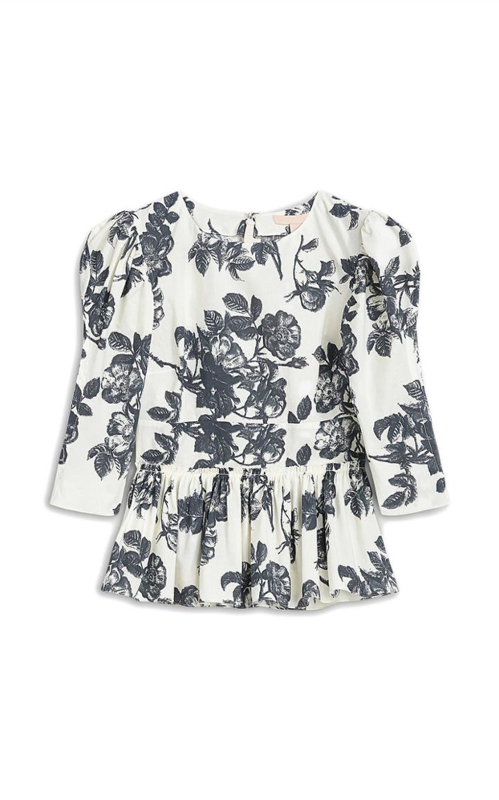 Moda Operandi Brock Collection Sveva Printed Cotton Top