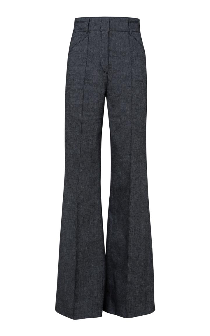 Dorothee Schumacher Denim Coolness Tailored Wide Leg Pant