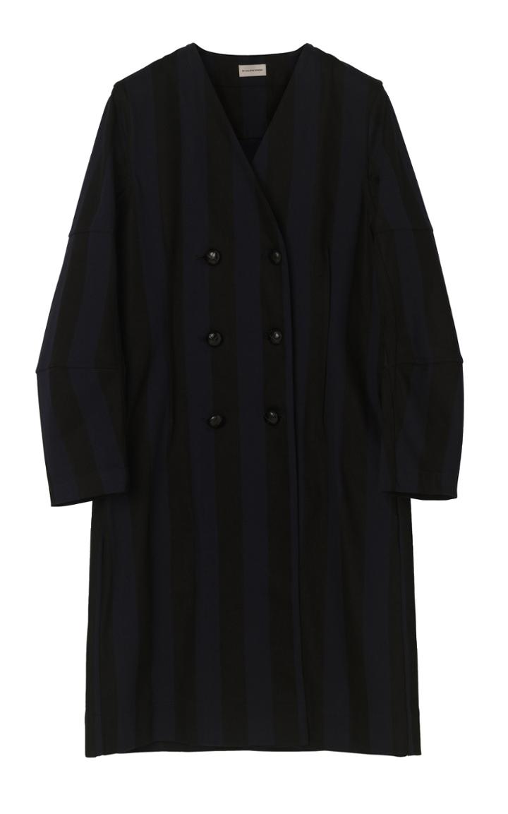 By Malene Birger Karolina Striped Cotton Coat