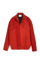 Bouguessa Oversized Collared Twill Jacket