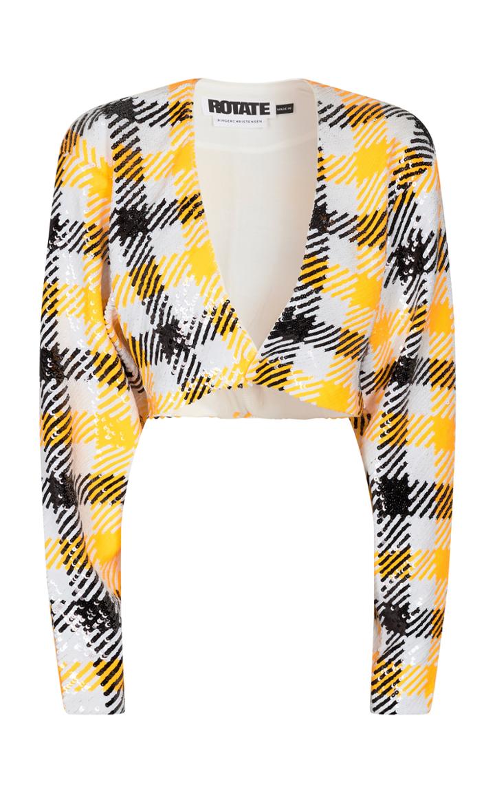 Moda Operandi Rotate Magrit Houndstooth Cady Jacket