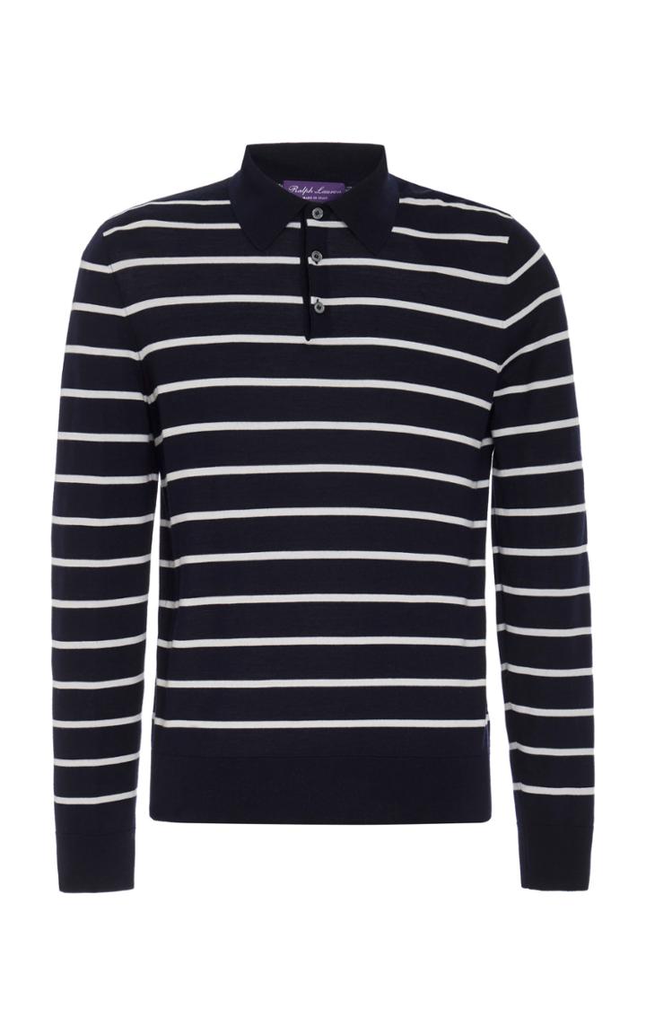Ralph Lauren Striped Cotton-pique Polo