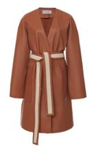 Moda Operandi Loewe Leather Belted Coat Size: 34