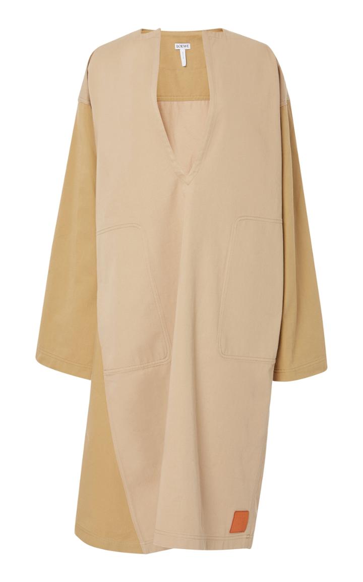 Loewe Deep V Cotton Tunic Dress