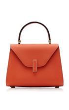 Valextra Mini Iside Pebble-grain Leather Bag